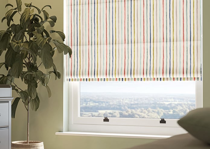Vintage Stripe, Promenade - Motorised Roman Blind - Image 5